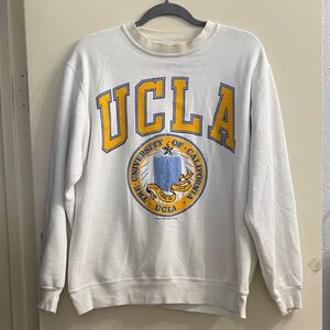 UCLA White and Gold Crewneck Sweater sweatshirt